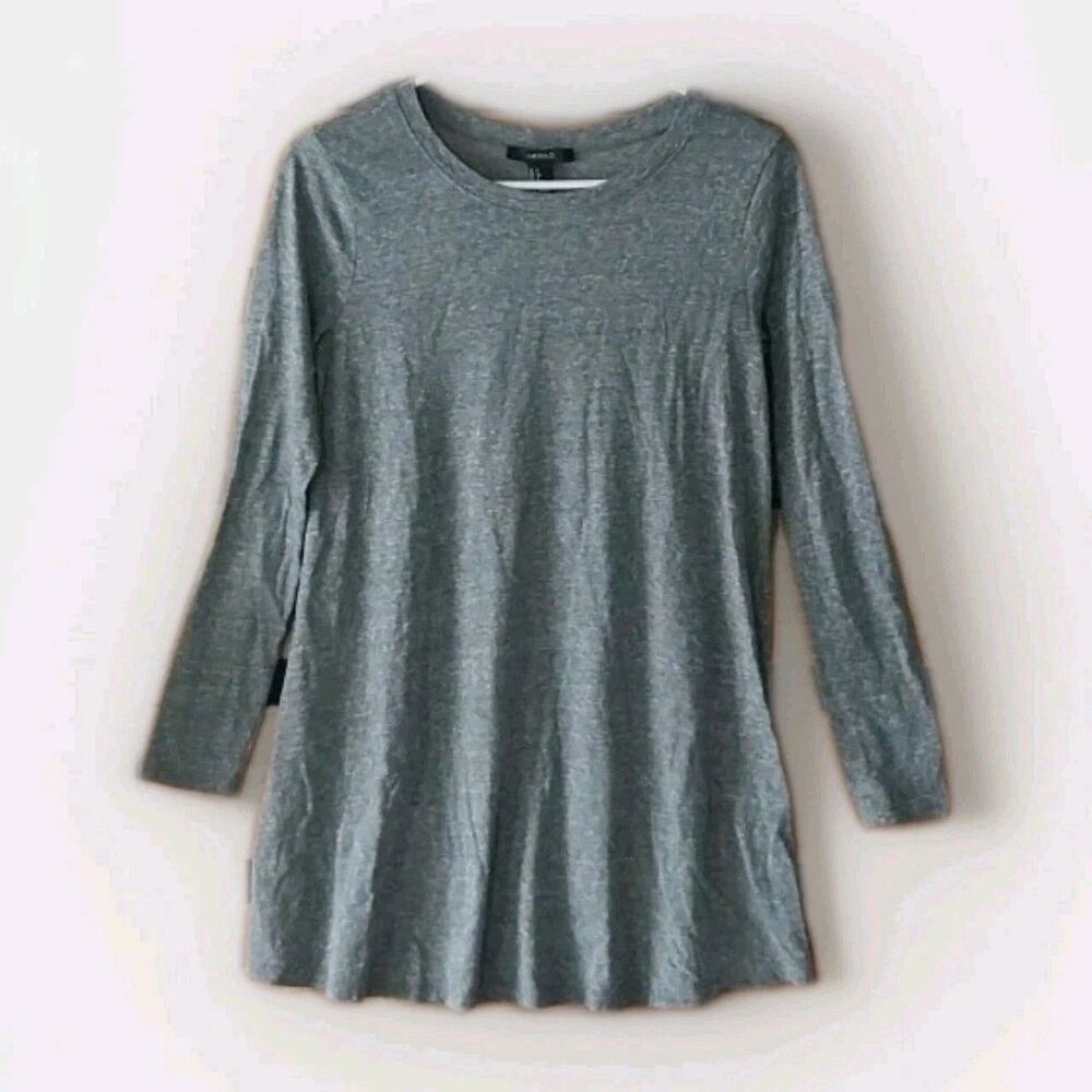 Forever 21 Size S Womens Marled Gray T-Shirt Mini Dress Tunic Basic READ DESCRIP